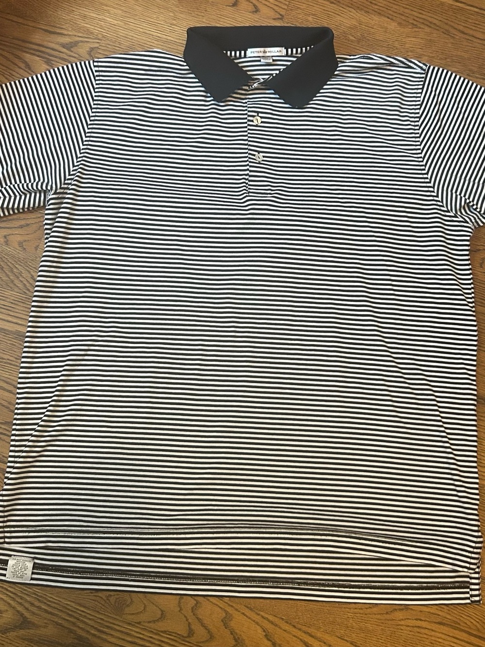 Peter Millar Vault xl Stripe golf polo With Contrast Collar Size XL